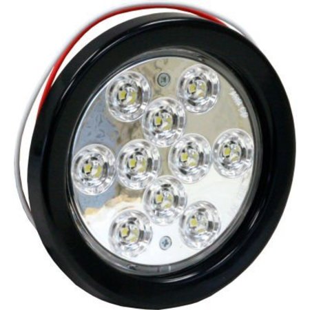 BUYERS PRODUCTS 4" Round 10 LED Clear Backup Light - 5624310 5624310